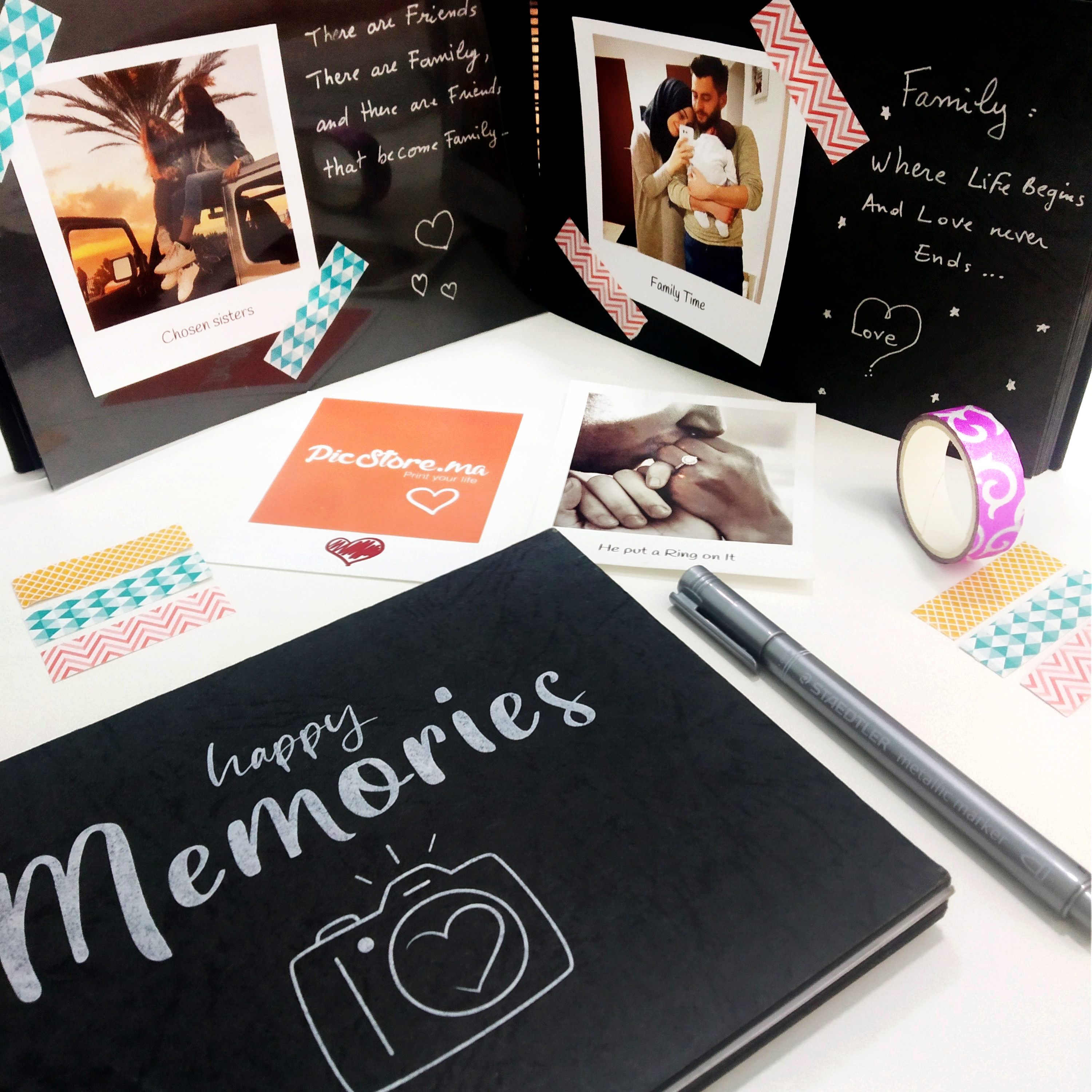 Album Photo polaroid Scrapbook